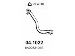 ASSO 04.1022 išleidimo kolektorius 
 Išmetimo sistema -> Išmetimo vamzdžiai
8A0253101E