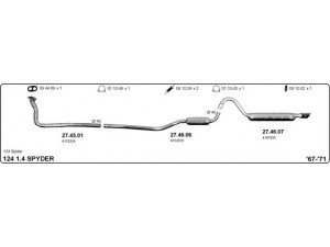 IMASAF 524000360 išmetimo sistema 
 Išmetimo sistema -> Išmetimo sistema, visa