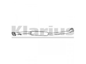 KLARIUS CL295A vidurinis duslintuvas 
 Išmetimo sistema -> Duslintuvas
MR404267, MR497728