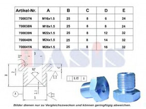 AKS DASIS 700038N æHelicoilæ įvorė