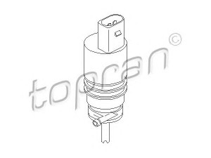 TOPRAN 107 818 vandens siurblys, priekinio stiklo plovimas 
 Priekinio stiklo valymo sistema -> Vandens siurbliukas, priekinio stiklo plovimas
1J5 955 651, 1K5 955 651, 1T0 955 651