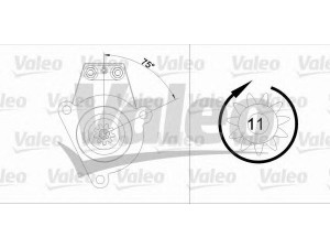 VALEO 455542 starteris 
 Elektros įranga -> Starterio sistema -> Starteris
0365211R, 365211, 365211R