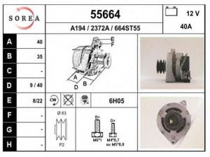 EAI 55664 kintamosios srovės generatorius
5705E9