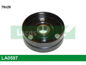 LUCAS ENGINE DRIVE LA0597 kreipiantysis skriemulys, V formos rumbuotas diržas 
 Diržinė pavara -> V formos rumbuotas diržas/komplektas -> Laisvasis/kreipiamasis skriemulys
