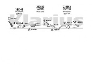 KLARIUS 930569E išmetimo sistema 
 Išmetimo sistema -> Išmetimo sistema, visa