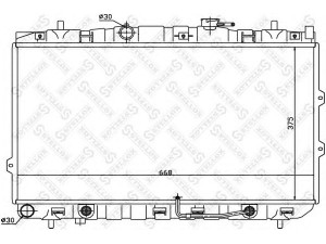 STELLOX 10-25468-SX radiatorius, variklio aušinimas 
 Aušinimo sistema -> Radiatorius/alyvos aušintuvas -> Radiatorius/dalys
25310-2F010