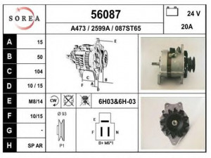 EAI 56087 kintamosios srovės generatorius
2702056012, 2702056013, 2702056031