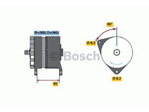 BOSCH 0 120 468 013 kintamosios srovės generatorius