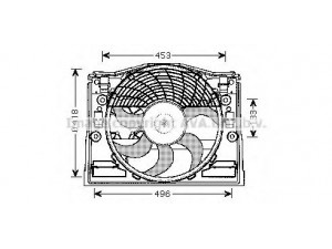 AVA QUALITY COOLING BW7513 ventiliatorius, radiatoriaus 
 Aušinimo sistema -> Oro aušinimas
17117503762, 64546905076, 64546922554