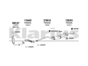KLARIUS 361811E išmetimo sistema 
 Išmetimo sistema -> Išmetimo sistema, visa