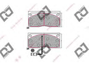 DJ PARTS BP1534 stabdžių trinkelių rinkinys, diskinis stabdys 
 Techninės priežiūros dalys -> Papildomas remontas
1906043, 1906197, 1906297, 1906402