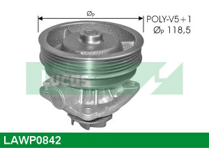 LUCAS ENGINE DRIVE LAWP0842 vandens siurblys 
 Aušinimo sistema -> Vandens siurblys/tarpiklis -> Vandens siurblys
46410549, 46437912, 46437916, 71716893