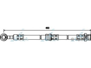 APEC braking HOS3267 stabdžių žarnelė 
 Stabdžių sistema -> Stabdžių žarnelės
587372D300