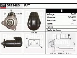 DELCO REMY DRS3420 starteris 
 Elektros įranga -> Starterio sistema -> Starteris
42498148, 61583669, 2995114, 4784745