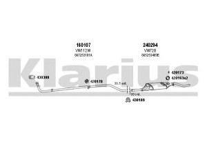 KLARIUS 930235E išmetimo sistema 
 Išmetimo sistema -> Išmetimo sistema, visa