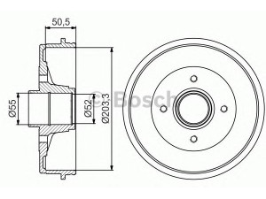 BOSCH 0 986 477 173 stabdžių būgnas 
 Stabdžių sistema -> Būgninis stabdys -> Stabdžių būgnas
77 00 304 984
