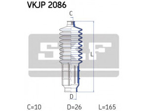 SKF VKJP 2086 gofruotoji membrana, vairavimas 
 Vairavimas -> Gofruotoji membrana/sandarinimai
114 509 823, 114 509 823, 114 509 823