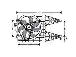 ELECTRO AUTO 32VB009 ventiliatorius, radiatoriaus
6E0959455A, 1J0959455, 1J0959455B