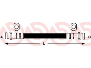 BREMBO T 56 126 stabdžių žarnelė 
 Stabdžių sistema -> Stabdžių žarnelės
4620389917, 4621301A17, 4621379917