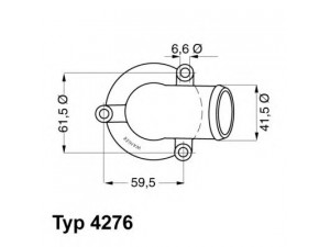 WAHLER 4276.87D termostatas, aušinimo skystis 
 Aušinimo sistema -> Termostatas/tarpiklis -> Thermostat
111 200 03 15, 111 203 03 75, 110 200 03 15