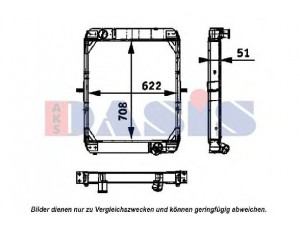 AKS DASIS 400040N radiatorius, variklio aušinimas
42066136