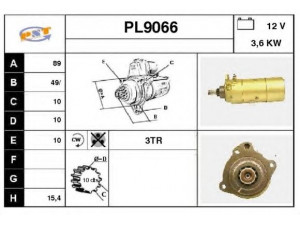 SNRA PL9066 starteris