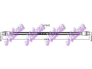 Brovex-Nelson H7615 stabdžių žarnelė 
 Stabdžių sistema -> Stabdžių žarnelės
34326776867, 34326788439, 34326853745