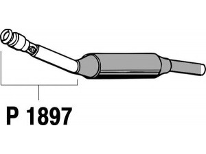 FENNO P1897 išleidimo kolektorius 
 Išmetimo sistema -> Išmetimo vamzdžiai
repair pipe
