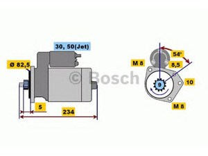 BOSCH 0 001 107 025 starteris 
 Elektros įranga -> Starterio sistema -> Starteris
036 911 023 SX, 036 911 023 S, 036 911 023 SX