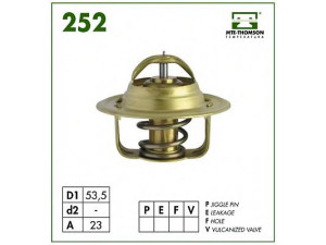 MTE-THOMSON 252.82 termostatas, aušinimo skystis 
 Aušinimo sistema -> Termostatas/tarpiklis -> Thermostat
7910.011.101, 7910.016.560, 1338.37