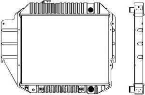 SAKURA  Automotive 1161-0220 radiatorius, variklio aušinimas