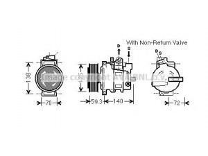 AVA QUALITY COOLING AIK330 kompresorius, oro kondicionierius 
 Oro kondicionavimas -> Kompresorius/dalys
8K0260805D, 8K0260805G, 8K0260805K