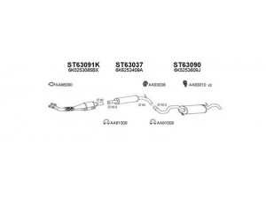 VENEPORTE 630025 išmetimo sistema 
 Išmetimo sistema -> Išmetimo sistema, visa
