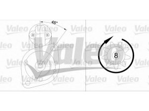 VALEO 455610 starteris 
 Elektros įranga -> Starterio sistema -> Starteris
0578-18400, 0617-18-400, 57818400