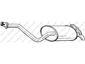 BOSAL 175-297 galinis duslintuvas 
 Išmetimo sistema -> Duslintuvas
201 490 07 01, 201 490 18 15, 201 490 28 15