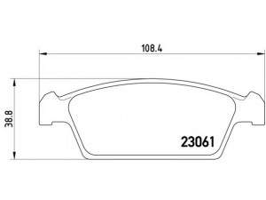 BREMBO P 15 001 stabdžių trinkelių rinkinys, diskinis stabdys 
 Techninės priežiūros dalys -> Papildomas remontas
5521050E20