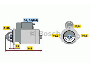 BOSCH 0 001 367 051 starteris