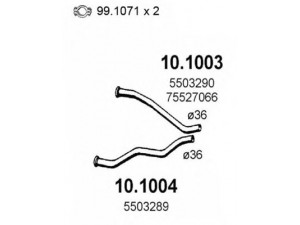 ASSO 10.1004 išleidimo kolektorius 
 Išmetimo sistema -> Išmetimo vamzdžiai
5503289