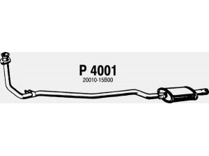 FENNO P4001 priekinis duslintuvas 
 Išmetimo sistema -> Duslintuvas
20010-15B00