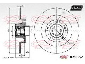 MAXTECH 875362.6885 stabdžių diskas
432020016R
