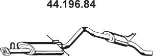 EBERSPÄCHER 44.196.84 galinis duslintuvas 
 Išmetimo sistema -> Duslintuvas
20100-9C600