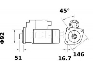 MAHLE ORIGINAL MS 46 starteris