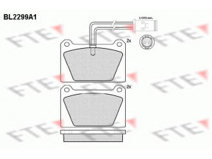 FTE BL2299A1 stabdžių trinkelių rinkinys, diskinis stabdys 
 Techninės priežiūros dalys -> Papildomas remontas
GBP90258, GBP90273, GBP90291, GBP90306