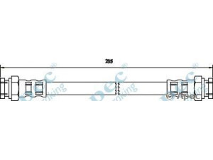 APEC braking HOS3629 stabdžių žarnelė 
 Stabdžių sistema -> Stabdžių žarnelės
55701046, 55701046, 481619, 481620