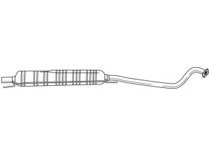 AKS DASIS SG40468 vidurinis duslintuvas 
 Išmetimo sistema -> Duslintuvas
5852064