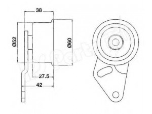IPS Parts ITB-6704 įtempiklis, paskirstymo diržas
13070-AA000, 13070-AA001, 13070-AA002