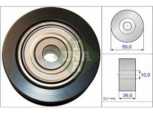 INA 532 0737 10 kreipiantysis skriemulys, V formos rumbuotas diržas 
 Diržinė pavara -> V formos rumbuotas diržas/komplektas -> Laisvasis/kreipiamasis skriemulys
1609958780, 1341A042, 1609958780