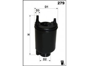 MECAFILTER ERE6117 kuro filtras 
 Techninės priežiūros dalys -> Papildomas remontas
2330096045, 3191138204, 3191138204