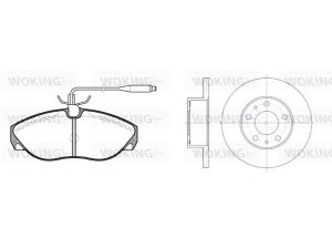 WOKING 85863.00 stabdžių rinkinys, diskiniai stabdžiai 
 Stabdžių sistema -> Diskinis stabdys -> Stabdžių remonto rinkinys
4246-J9, 4251-17, 1300500080, 9945788