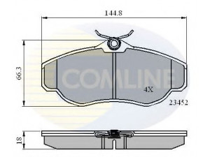 COMLINE CBP0162 stabdžių trinkelių rinkinys, diskinis stabdys 
 Techninės priežiūros dalys -> Papildomas remontas
SFP000210, SFP100460, SFP100480